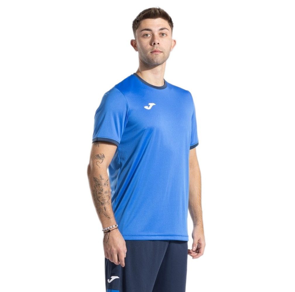 Joma T-Shirt Combi Premium (100% Polyester, atmungsaktiv) royalblau/navy Herren