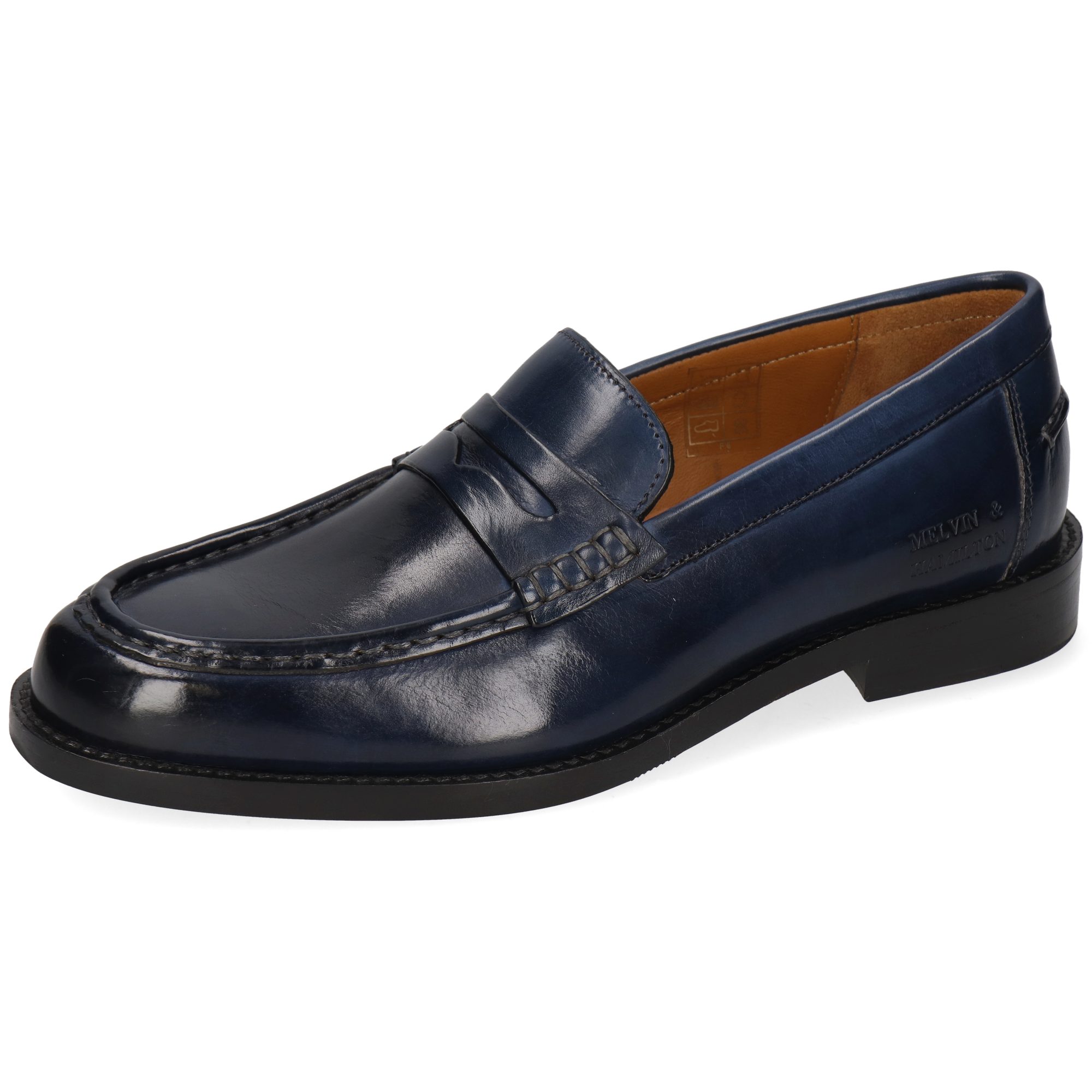 Melvin & Hamilton Gianna 23 Leder-Loafers für Damen Loafer Flache Absätze, Echtes Leder, Vegetabile Gerbung