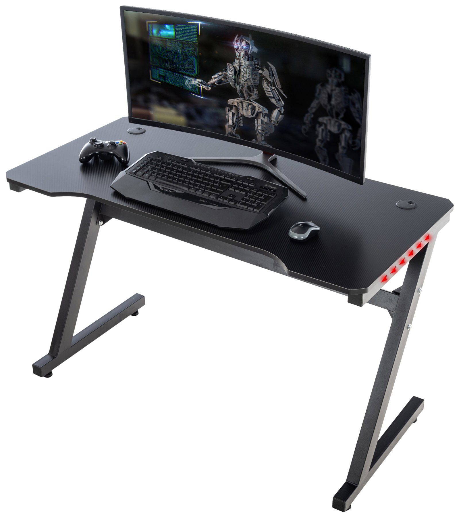 CLP Schreibtisch Lewiston LED, Gaming, Beleuchtung & Fernbedienung