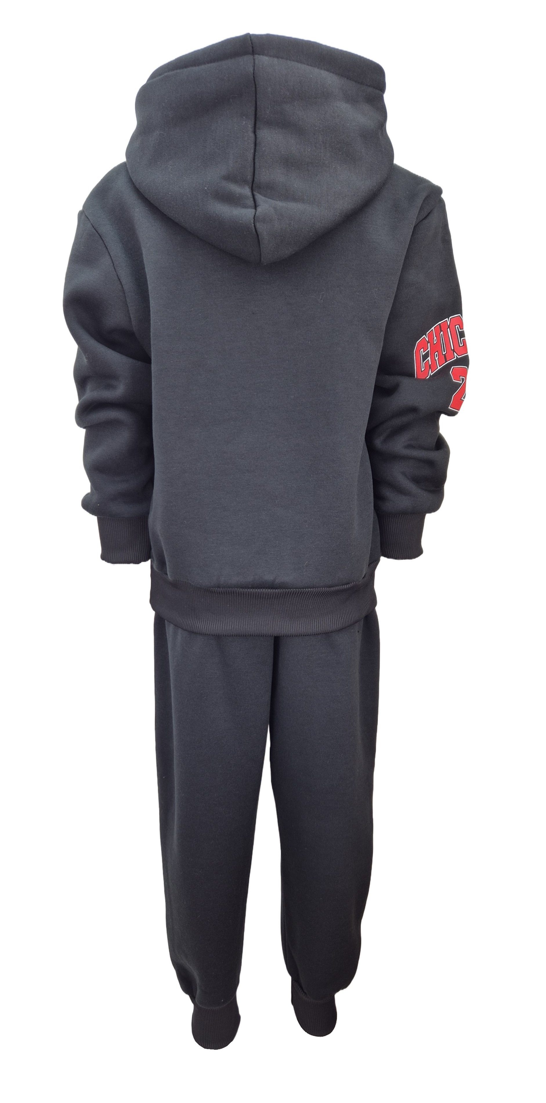 Hessis Freizeitanzug Kinder Jogginganzug – warm & bequem jf125 (Set, Hoddie mit Jogginghose)