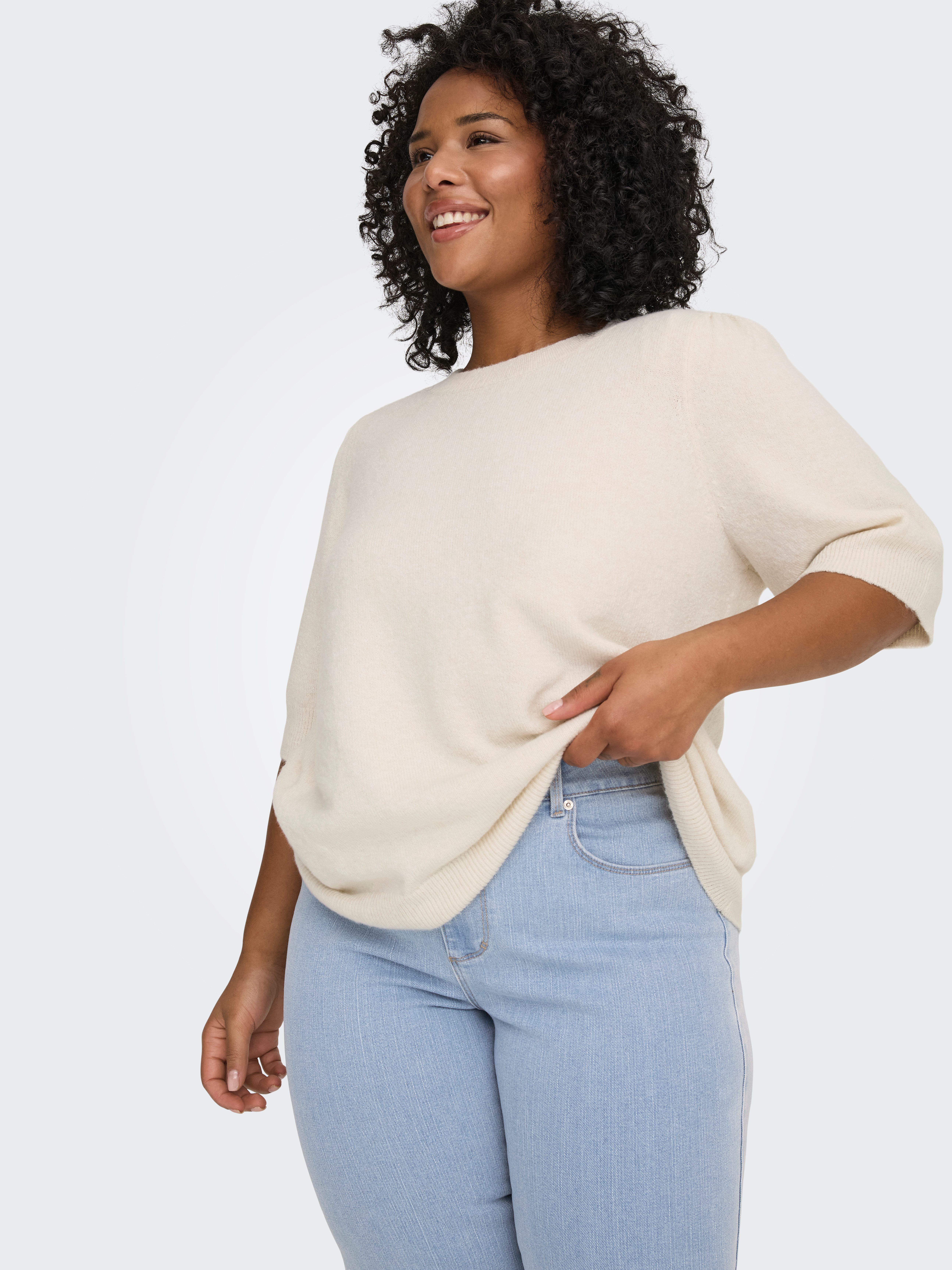 ONLY CARMAKOMA Strickpullover CARRICA LIFE 2/4 PULLOVER KNT NOOS günstig online kaufen