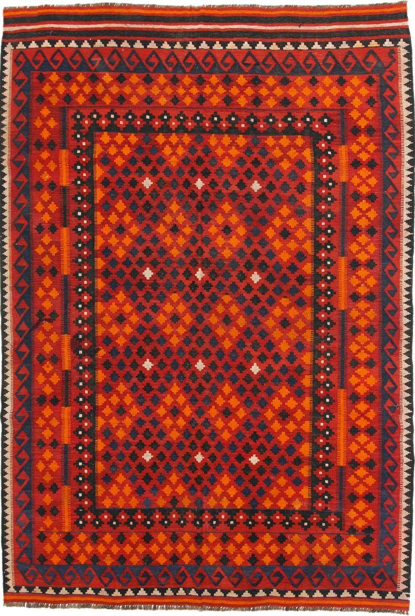 Orientteppich, mm 190x268 Afghan Handgewebter Kelim Orientteppich Antik Höhe: Trading, rechteckig, 3 Nain