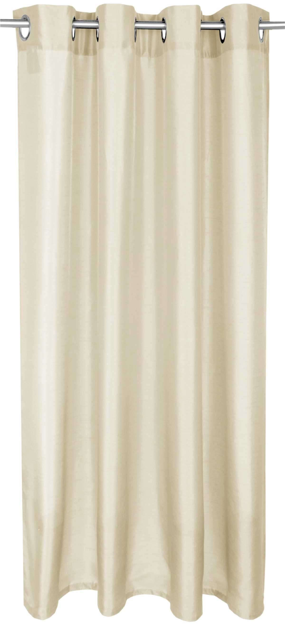 Vorhang, Arsvita, Ösen (1 St), blickdicht, Dekoschal Blickdicht mit Ösen - Aufhängung, in verschiedenen Farben und Größen Beige