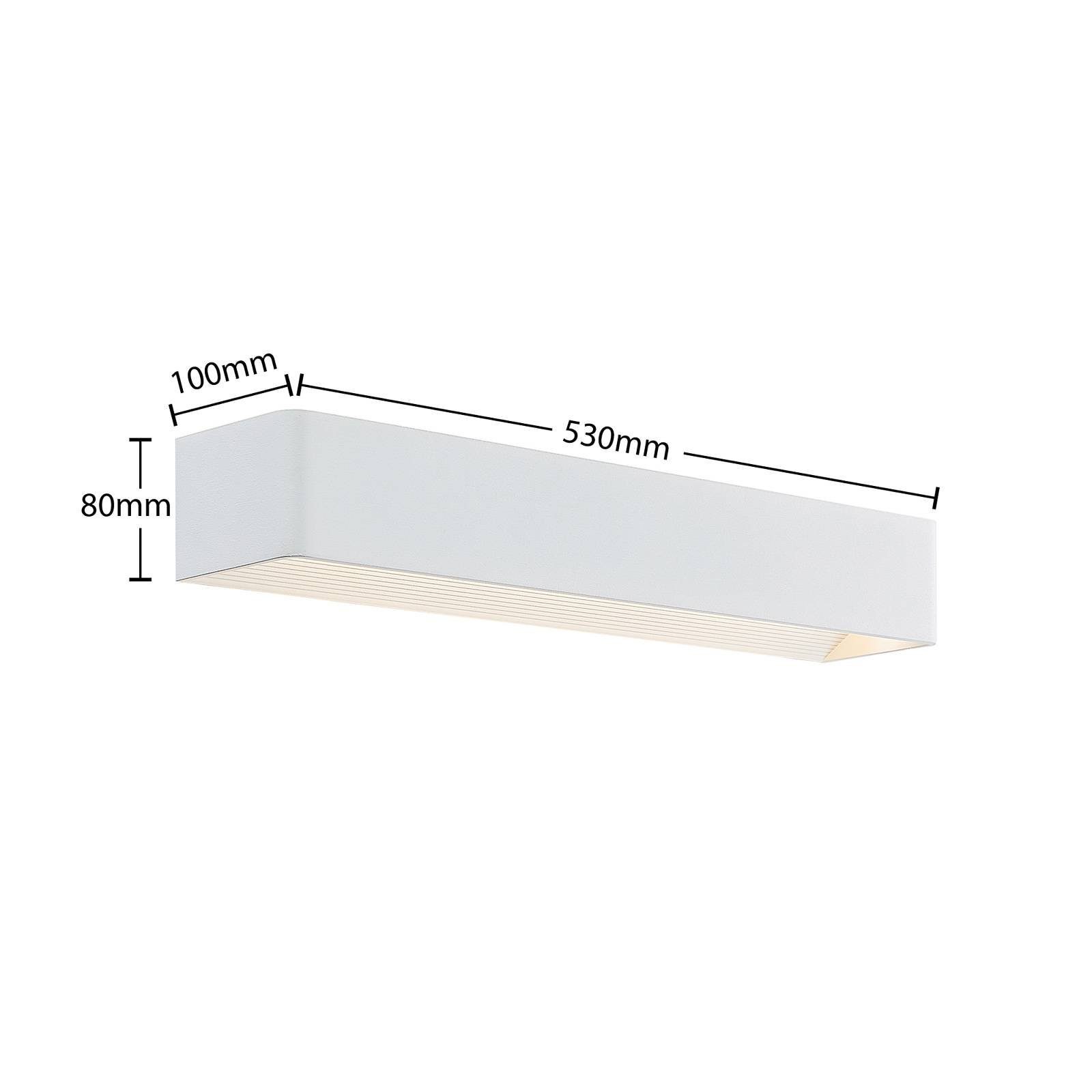 Arcchio LED Wandleuchte Karam, LED-Leuchtmittel flammig, weiß, fest Aluminium, Leuchtmittel 1 inkl. Modern, verbaut, Eisen, warmweiß