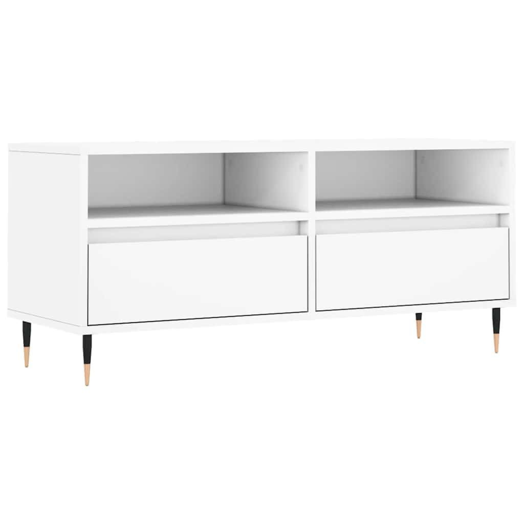 vidaXL TV-Schrank TV-Schrank Weiß 100x34,5x44,5 cm Holzwerkstoff (1-St) günstig online kaufen