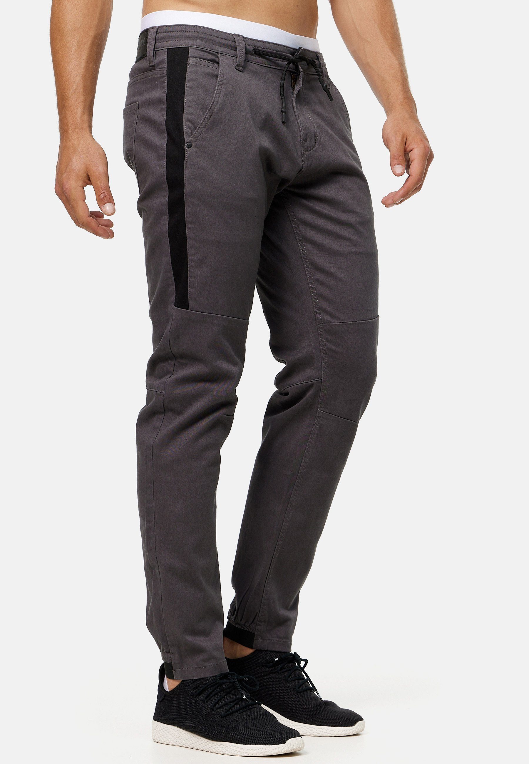 Indicode Chinohose Bruno Dk Grey