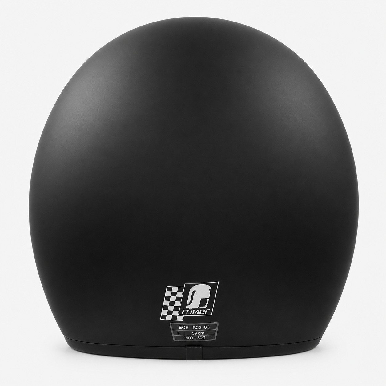 RÖMER HELME Motorradhelm RR10701 - Jethelm mit Sonnenvisier + gratis klarem Visier, mattschwarz, Sonnenblende & klares Visier auswechselbar