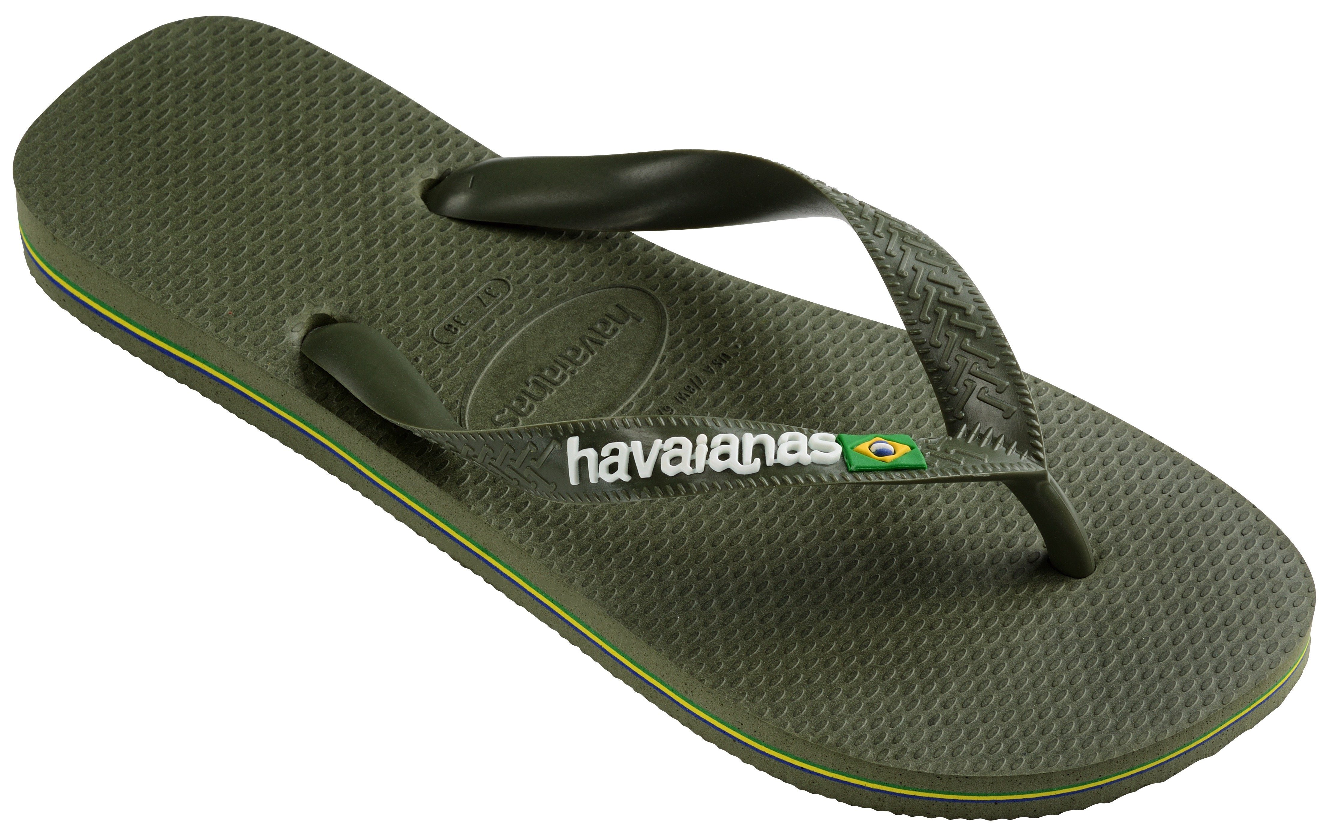 Havaianas BRASIL LOGO Zehentrenner, Sommerschuh, Schlappen, Poolsildes mit Logoschriftzug