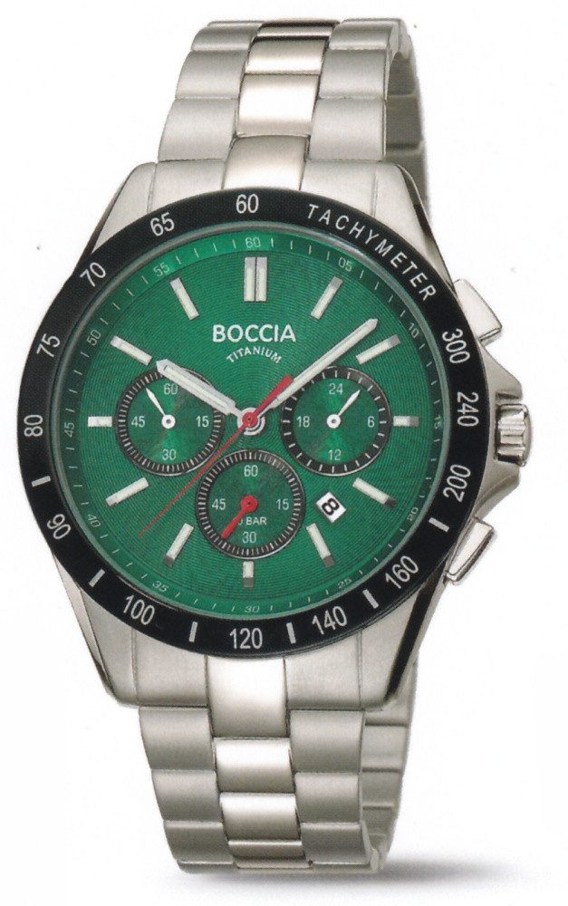 Boccia Quarzuhr Boccia Titanium Sport Herrenuhr 3733-02