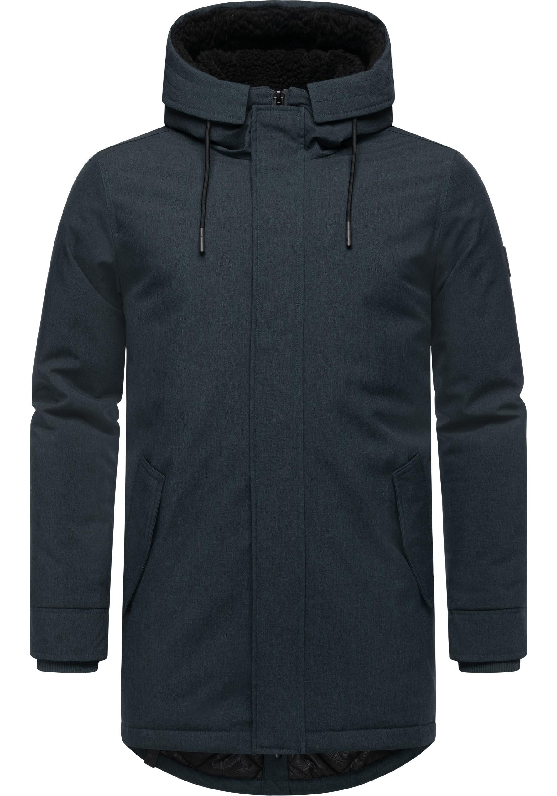 Ragwear Kurzmantel Mr Smithem YOUMODO wasserdichte lange Herren Winterjacke mit Kapuze