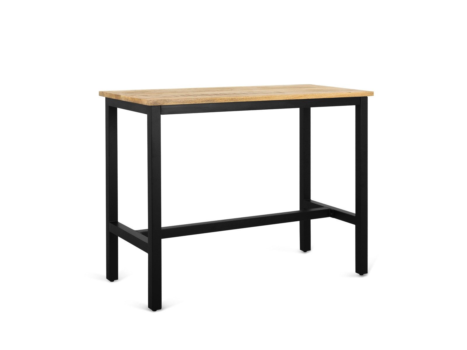 Villa Möbel Bartisch Taffy (Packung, 1-St., 1 St. Bartisch), Industrieller Look Mangoholz/Metall 135 x 65 x 105 cm ideal für Bar