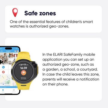 elari Smartwatch (4G), 4G Kinderuhr mit GPS und Funktion GPS-Tracker Kind Jungen und Mädchen