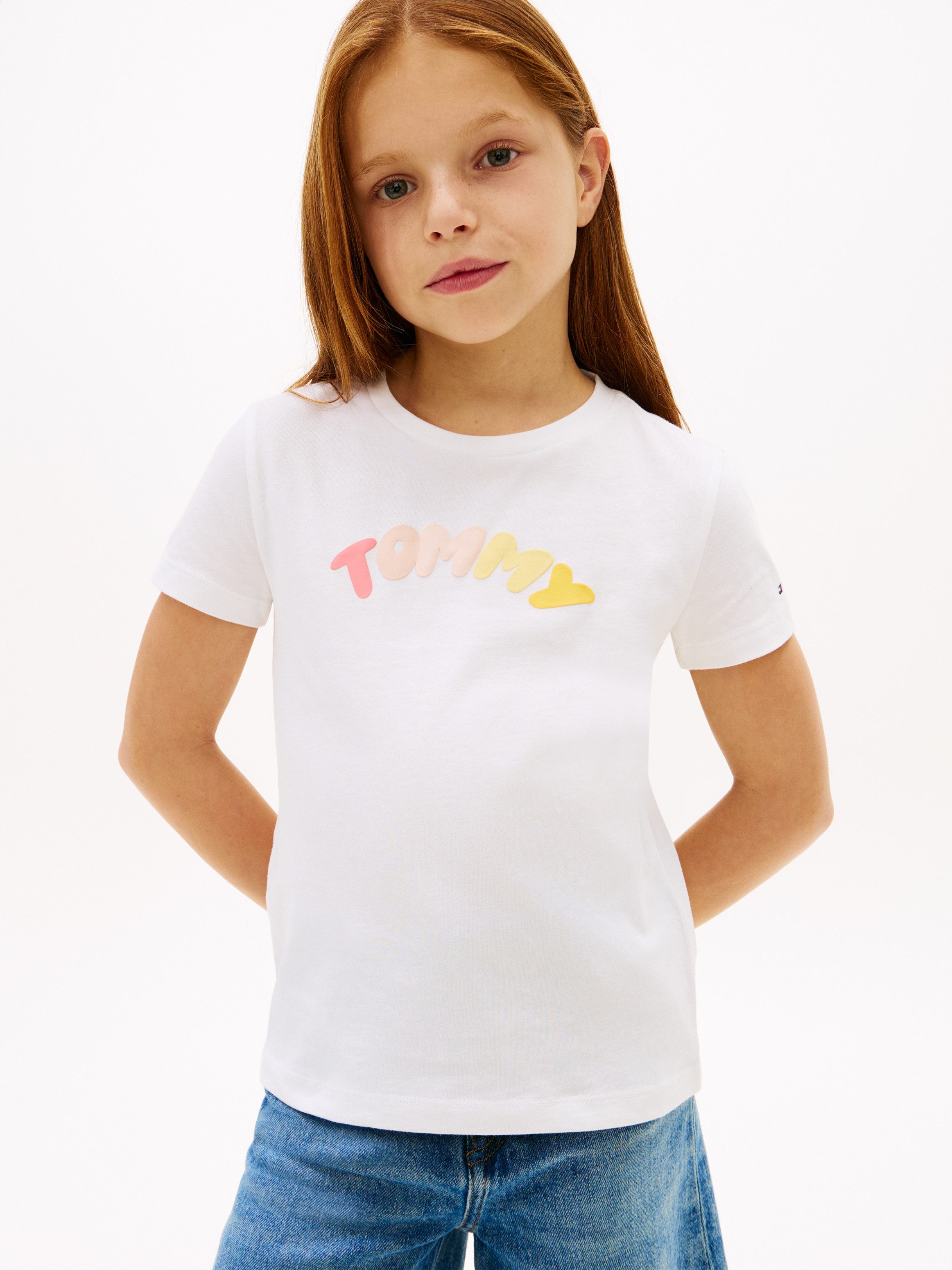 Tommy Hilfiger T-Shirt TOMMY PUFF PRINT TEE SS Kinder bis 16 Jahre, regular fit