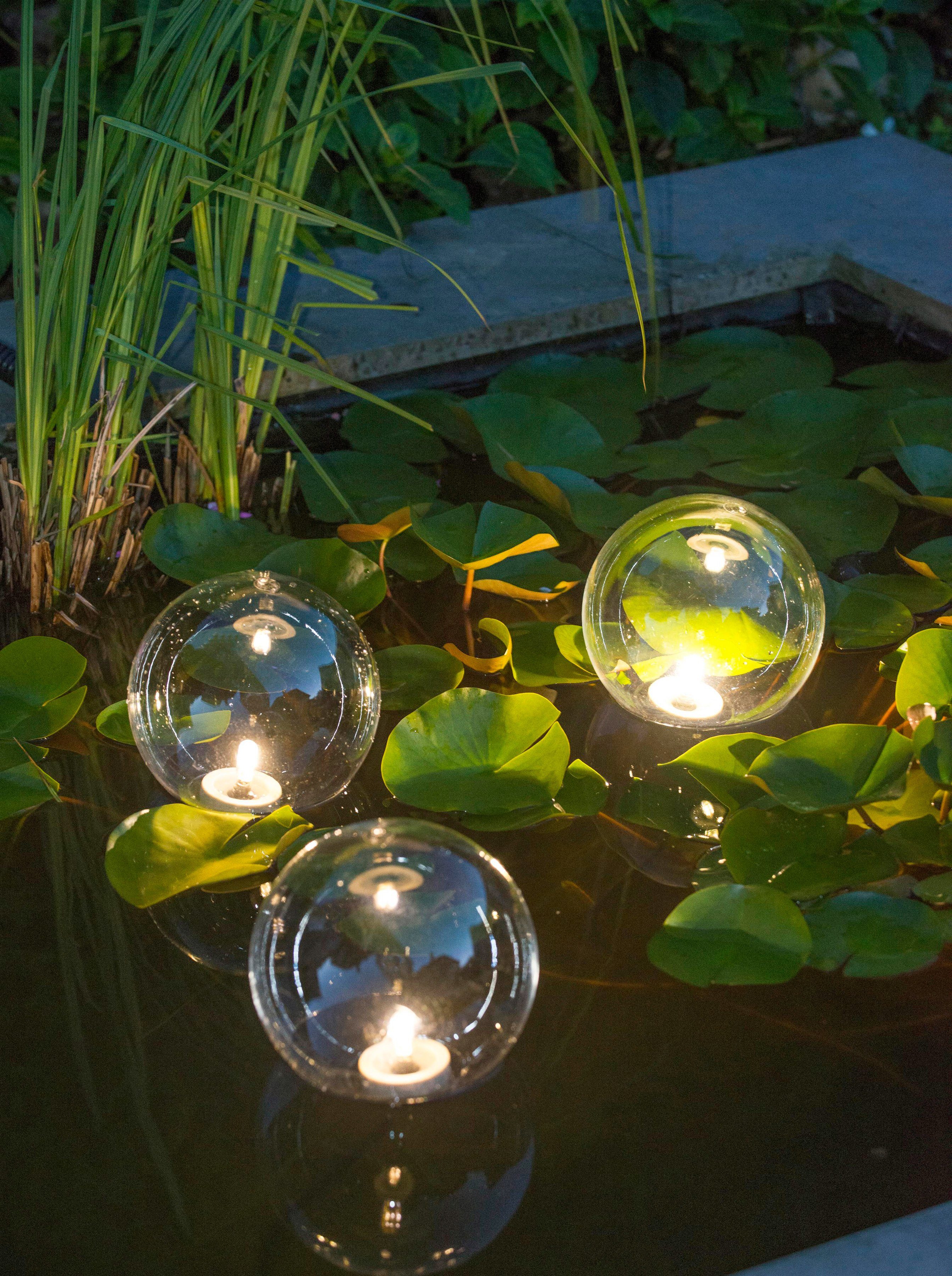 Ubbink Teichleuchte MultiBright Float 3 LED, LED fest integriert,  Effektvolle Inszenierung am Teich, sowie auf und unter dem Wasser