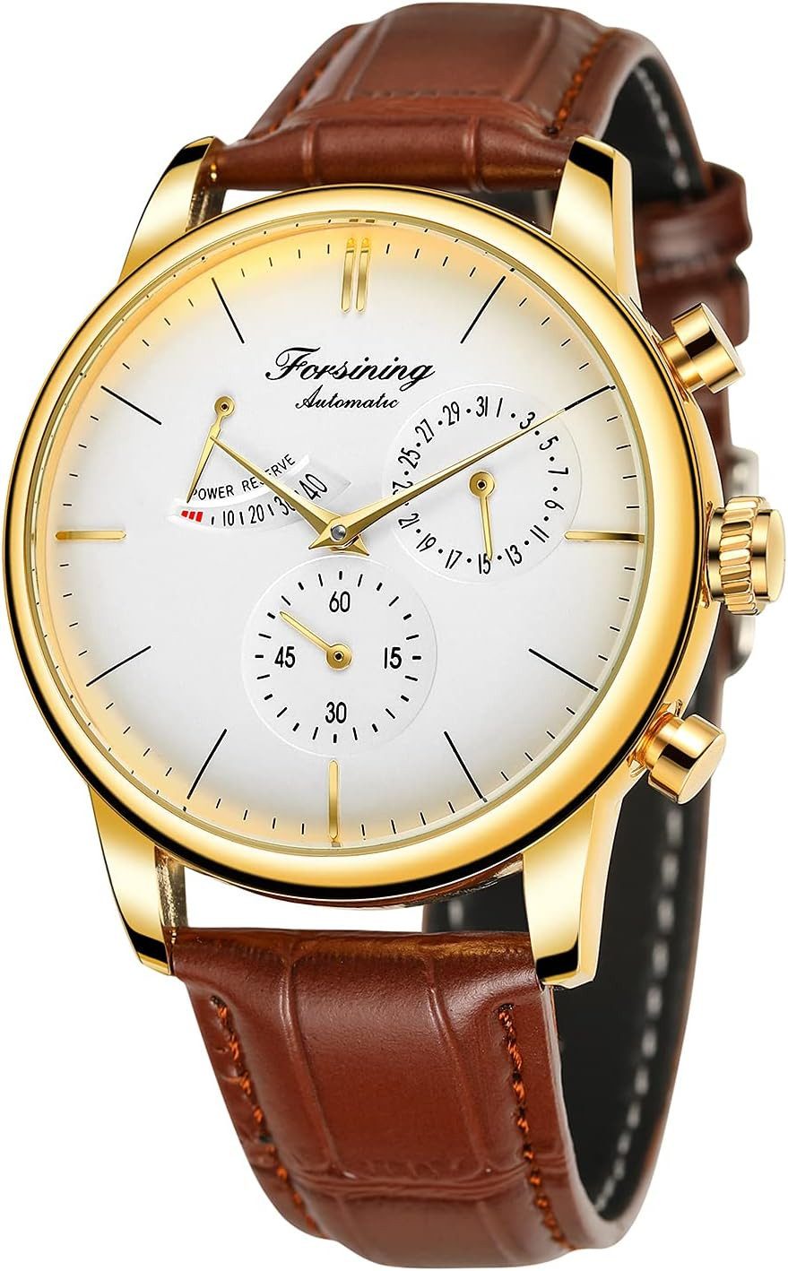 Klassische Automatikuhr mit analoger Zeitanzeige, mit Datumsanzeige Watch