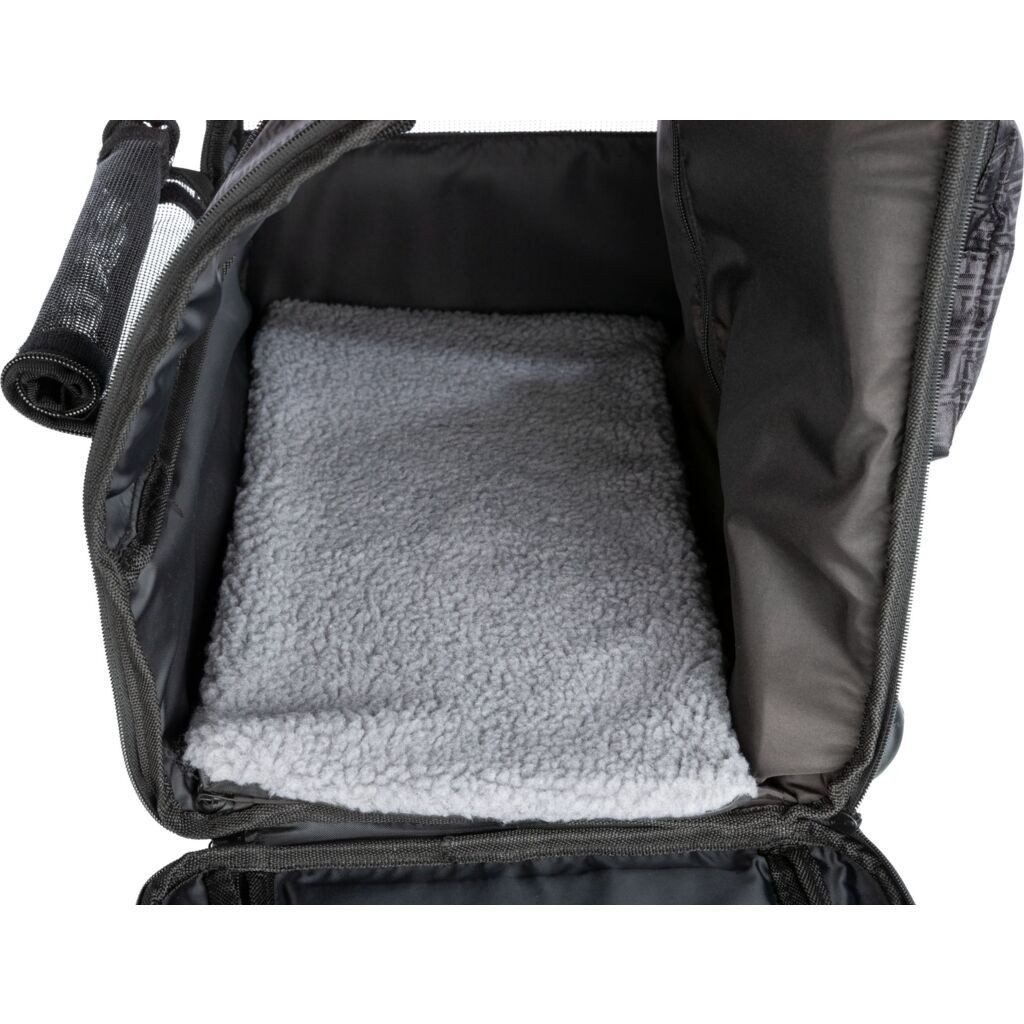 TRIXIE Hunde-Transportbox Trolley Elegance - schwarz - 45 × 41 × 31 cm