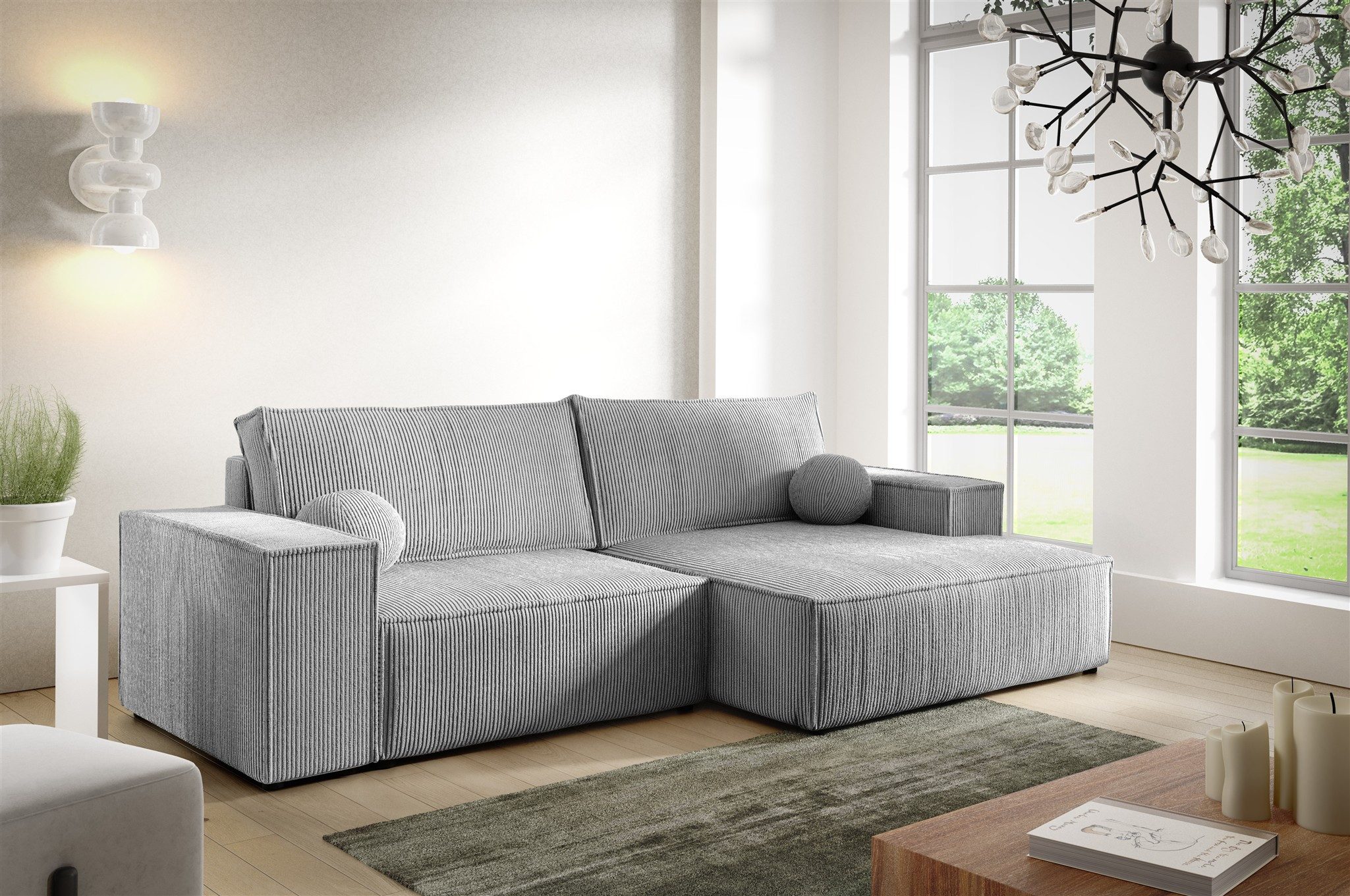 Fun Möbel Ecksofa Schlafsofa Sofa CORUNIA günstig online kaufen