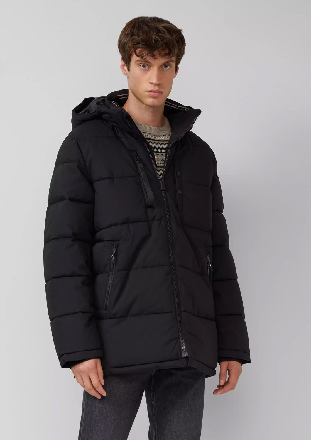 s.Oliver Steppjacke (1, 1-St) wärmend, abnehmbare Kapuze, viele Taschen günstig online kaufen