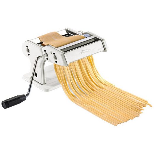 GEFU Nudelmaschine 89206 Pasta Perfetta, Pastamaschine für Lasagne, Tagliolini & Tagliatelle