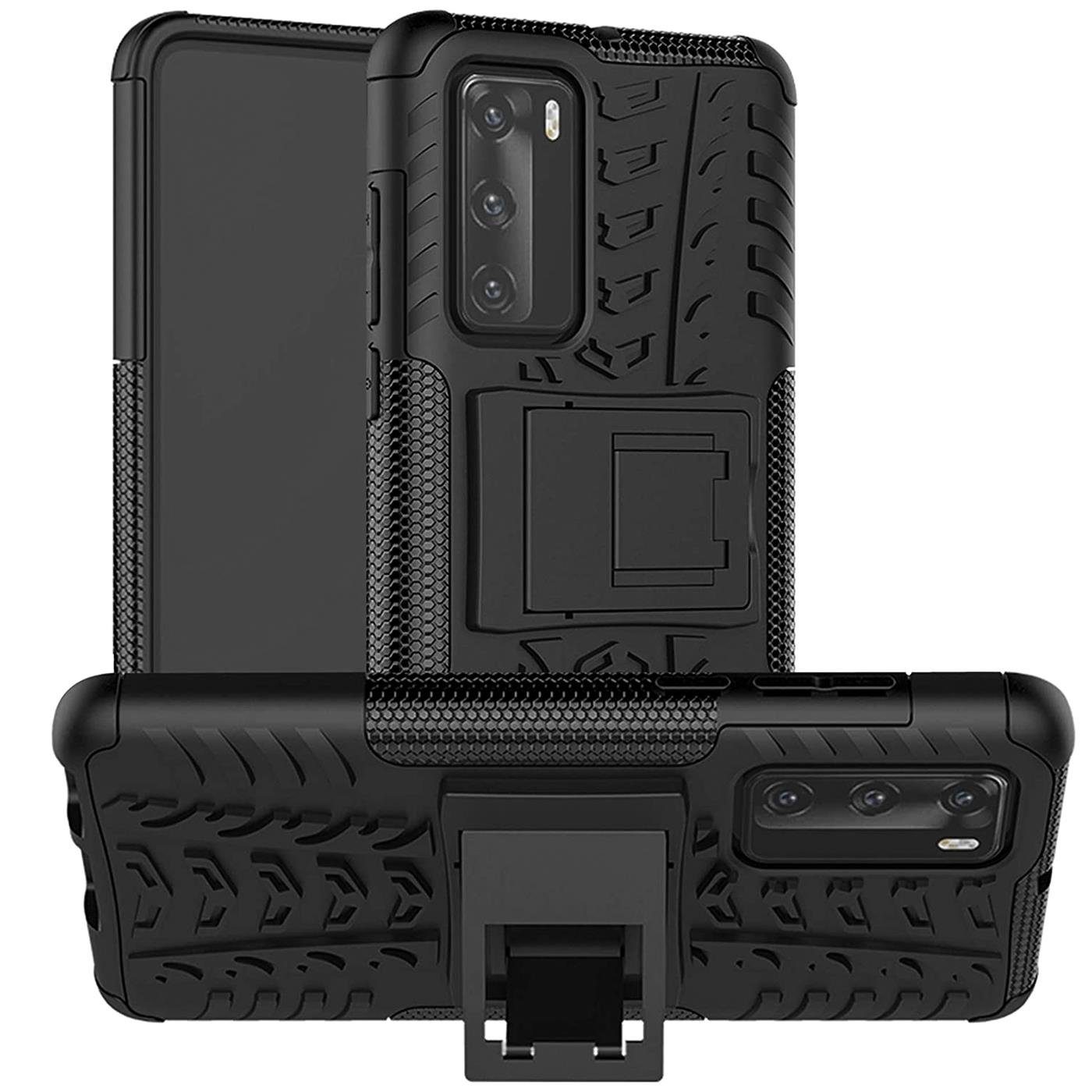 CoolGadget Handyhülle Outdoor Case Hybrid Cover für Huawei P40 6,1 Zoll, Schutzhülle extrem robust Handy Case für Huawei P40 Hülle
