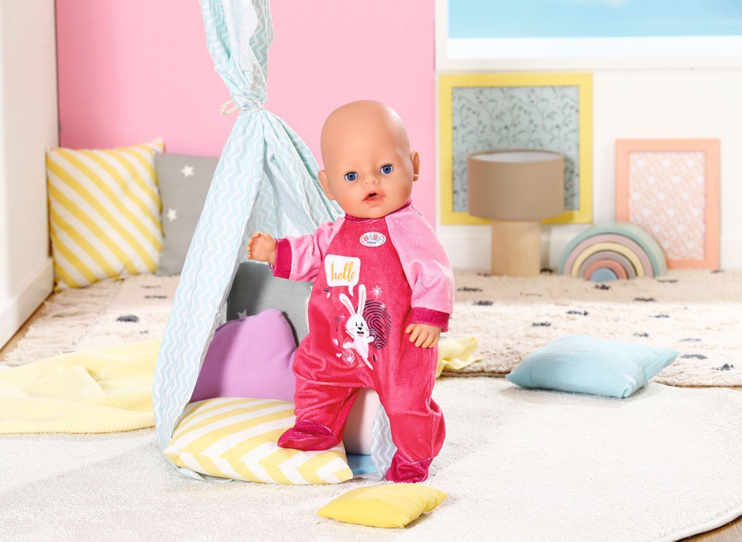Baby Born Puppenkleidung Strampler Pink, 43 cm, mit Kleiderbügel – Bild 3 von 4