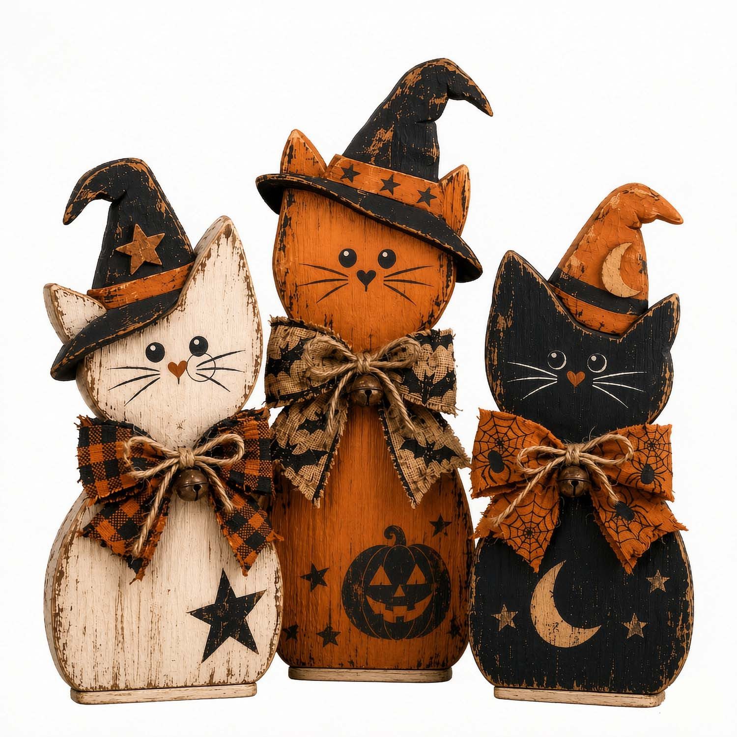 Bomiclss Dekoobjekt 3-teiliges Vintage-Halloween-Innendekorationsset, Herbstdekoration