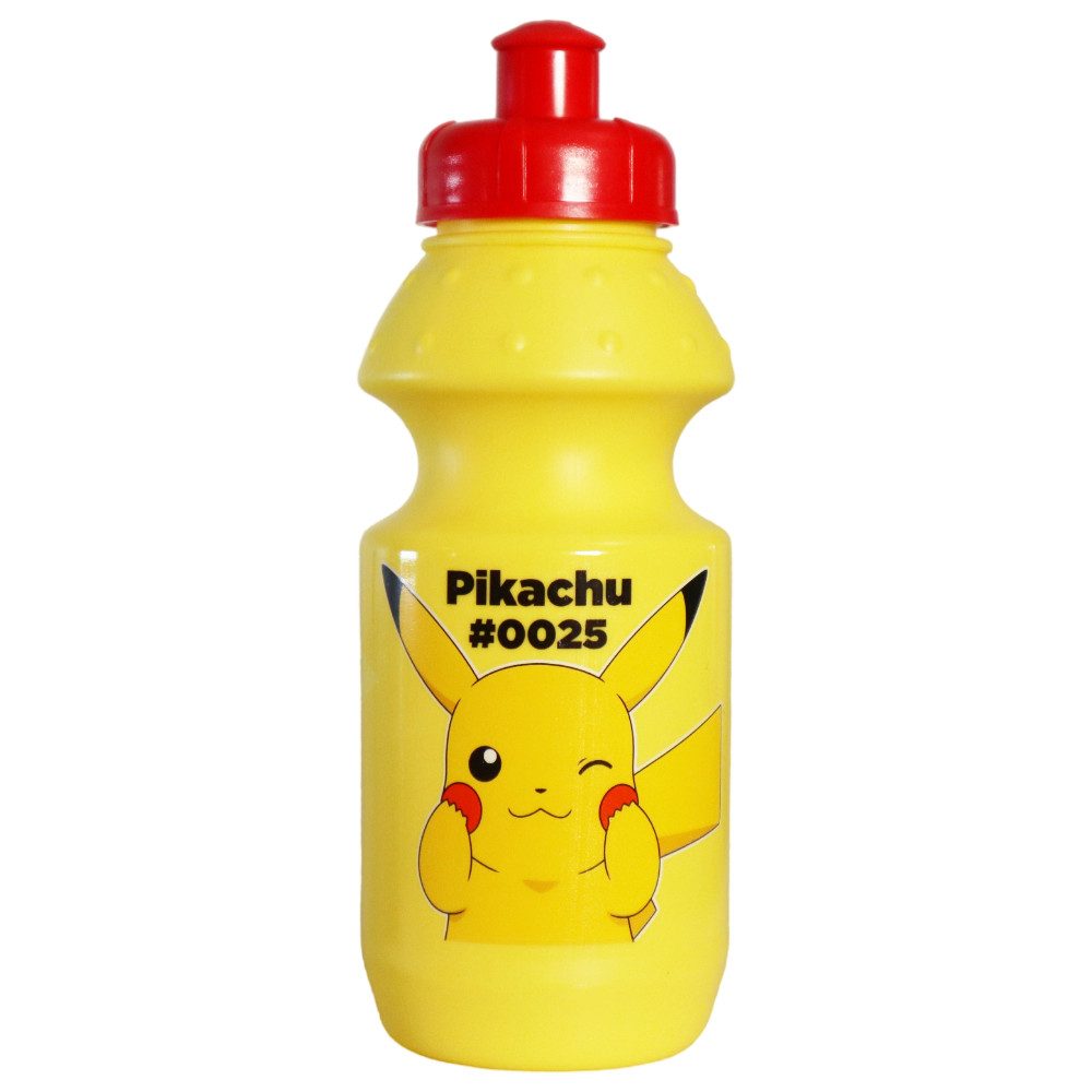 POKÉMON Lunchbox Pokemon Pikachu Kinder 2 teiliges Set Brotdose Trinkflasche 350 ml, Kunststoff, (2-tlg)