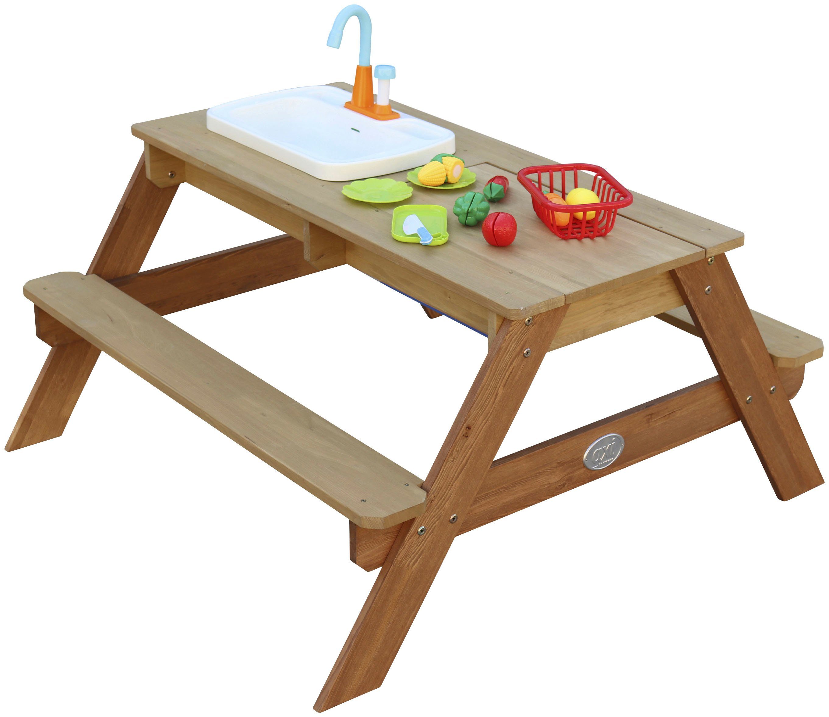 Picknicktisch AXI mit Spielküchenspüle Garten-Kindersitzgruppe,