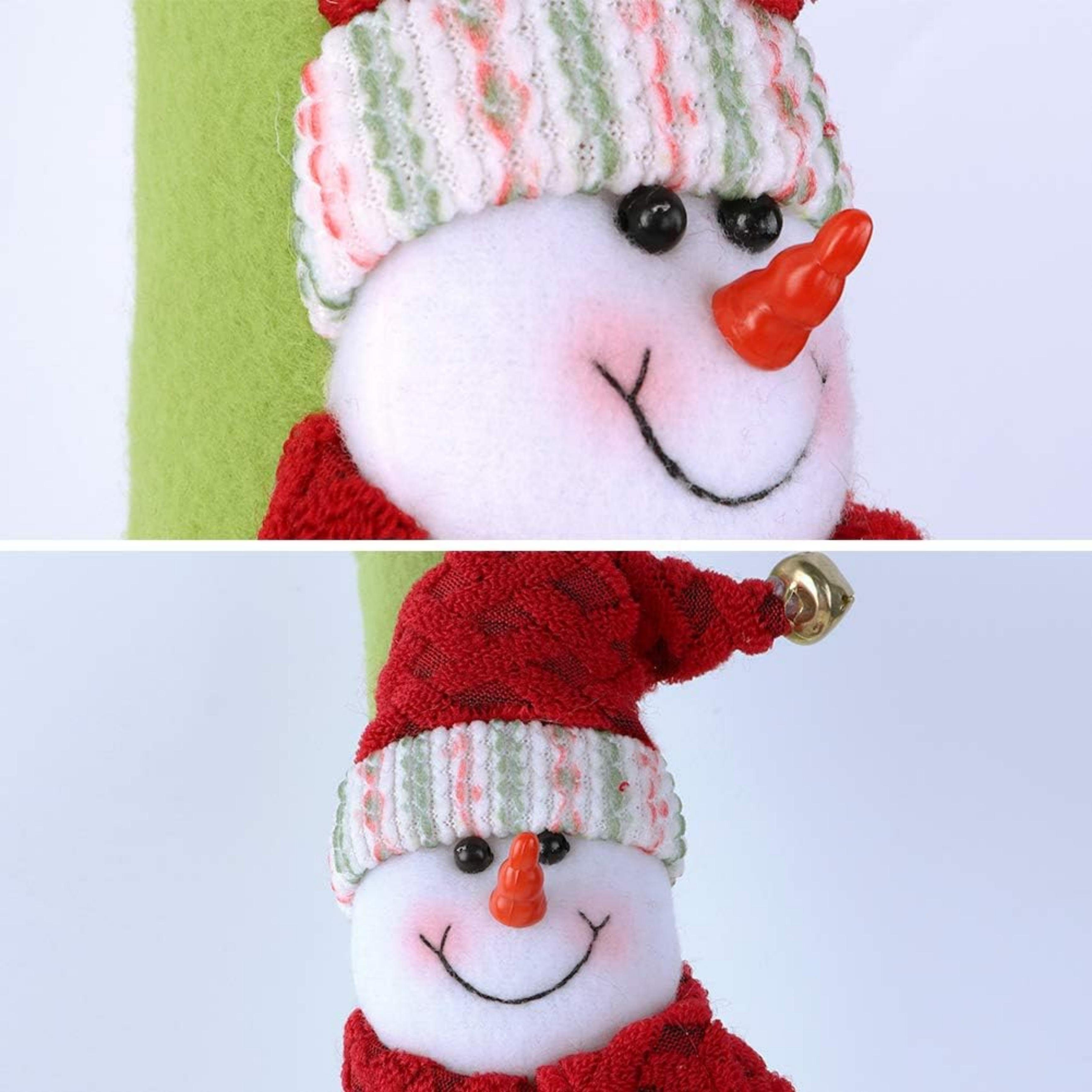 Coonoor Schneemann mit Figur Bommelmütze,Armlehnenhandschuhe, (4 St) Weihnachtsdekoration