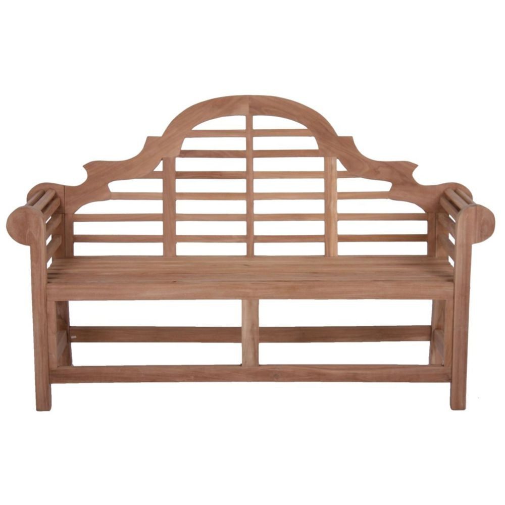 Lomadox Gartenbank HGA-120, Bank aus Teakholz, 3-Sitzer, ca. 166x104x63 cm