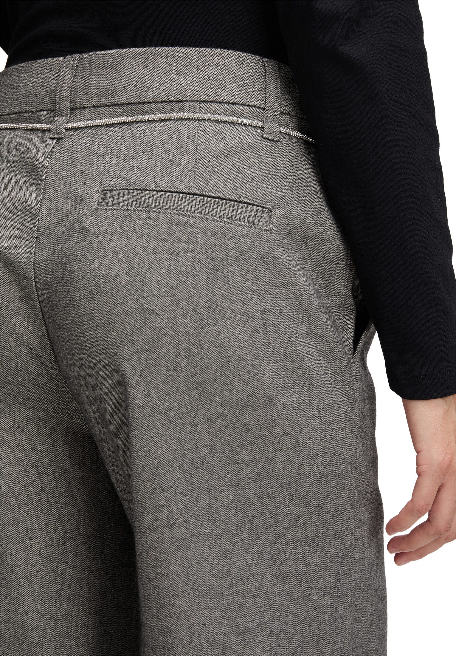 Cartoon Stoffhose Damen mit Bindegürtel