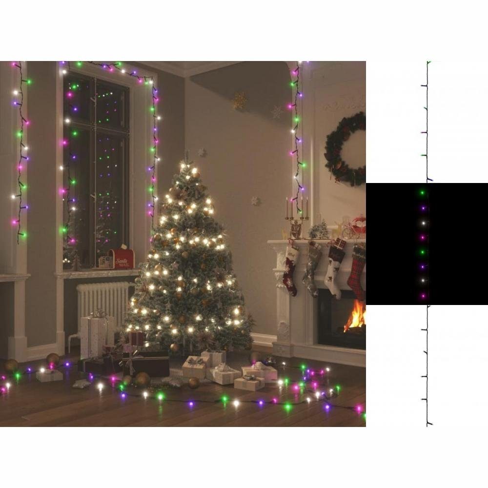 vidaXL Lichterkette Weihnachtsbaum Beleuchtung LED-Lichterkette mit 400 LEDs Pastell Mehrf