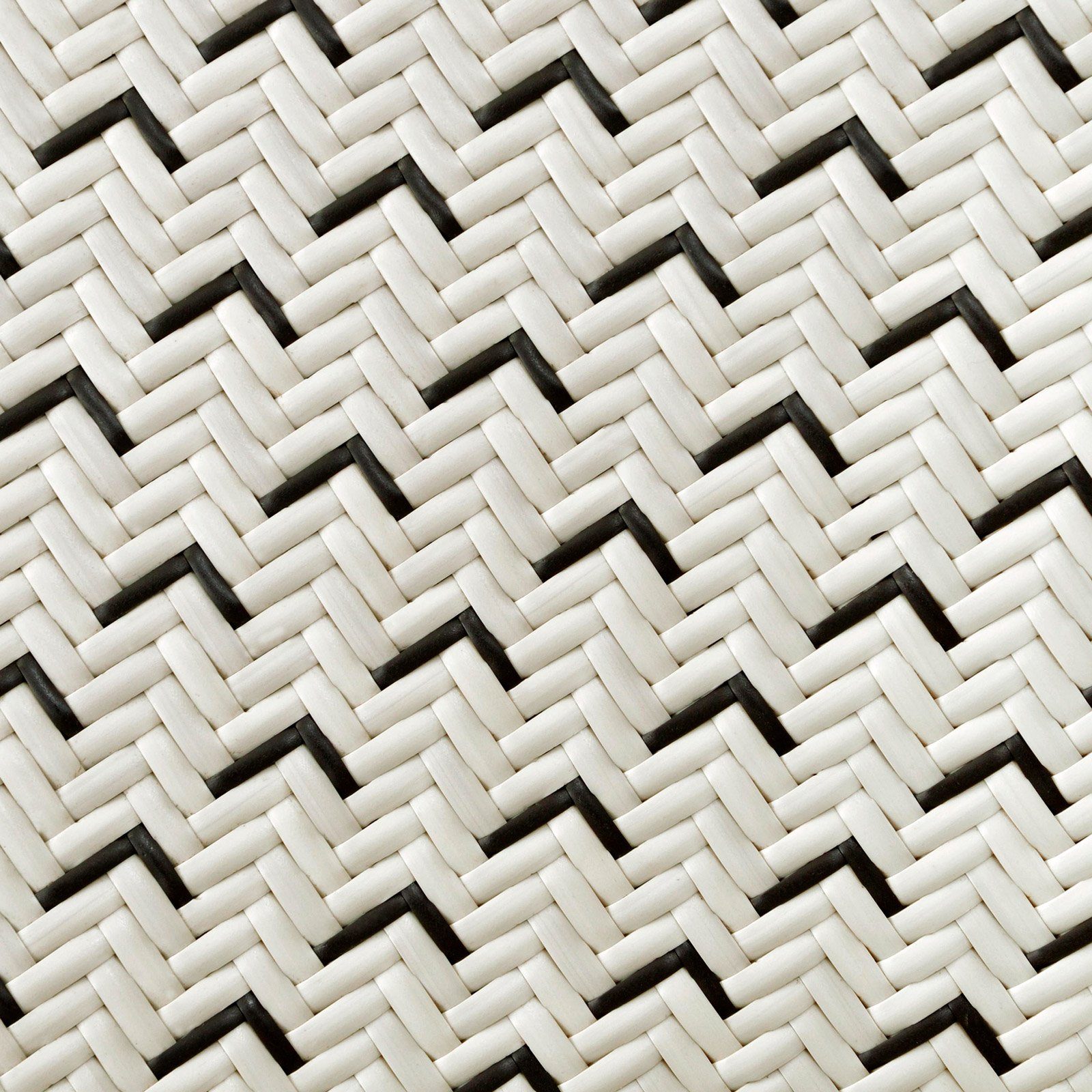 Garland Gartensessel Verona, Loungesessel Outdoor Poly Rattan Teak Holz Gartenstuhl mit Armlehne