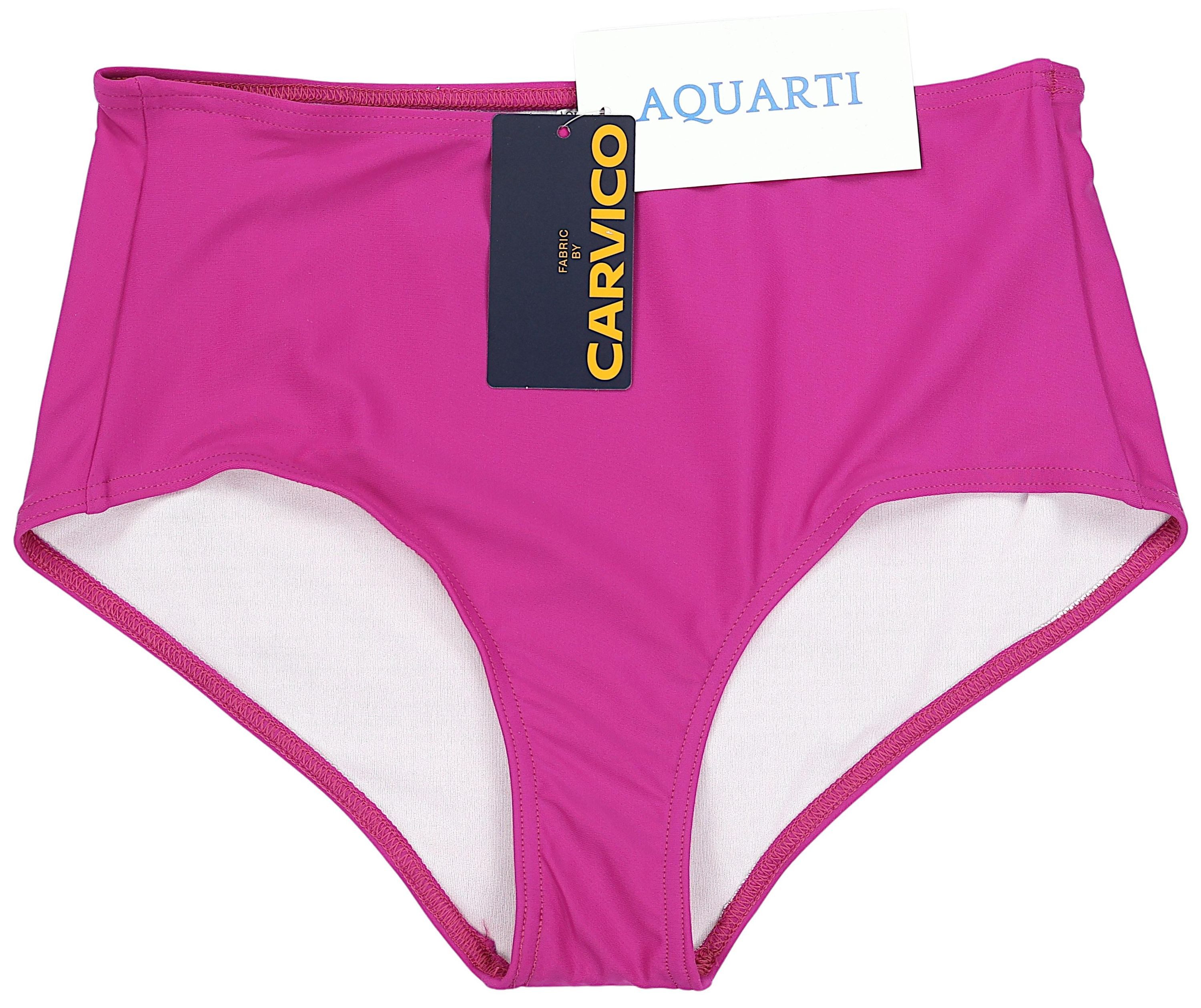 Aquarti Bikini-Hose Aquarti Damen Bikinihose Bikini-Slip mit Hohem Bund – Bild 4 von 5