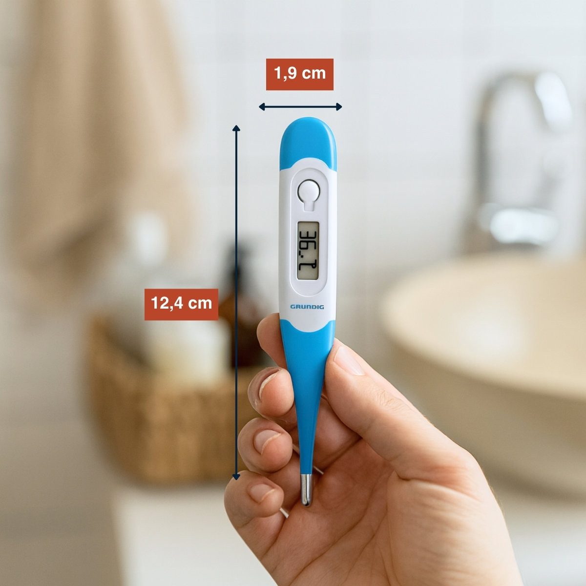 Grundig Fieberthermometer Grundig Digitales Fieberthermometer Flexibel