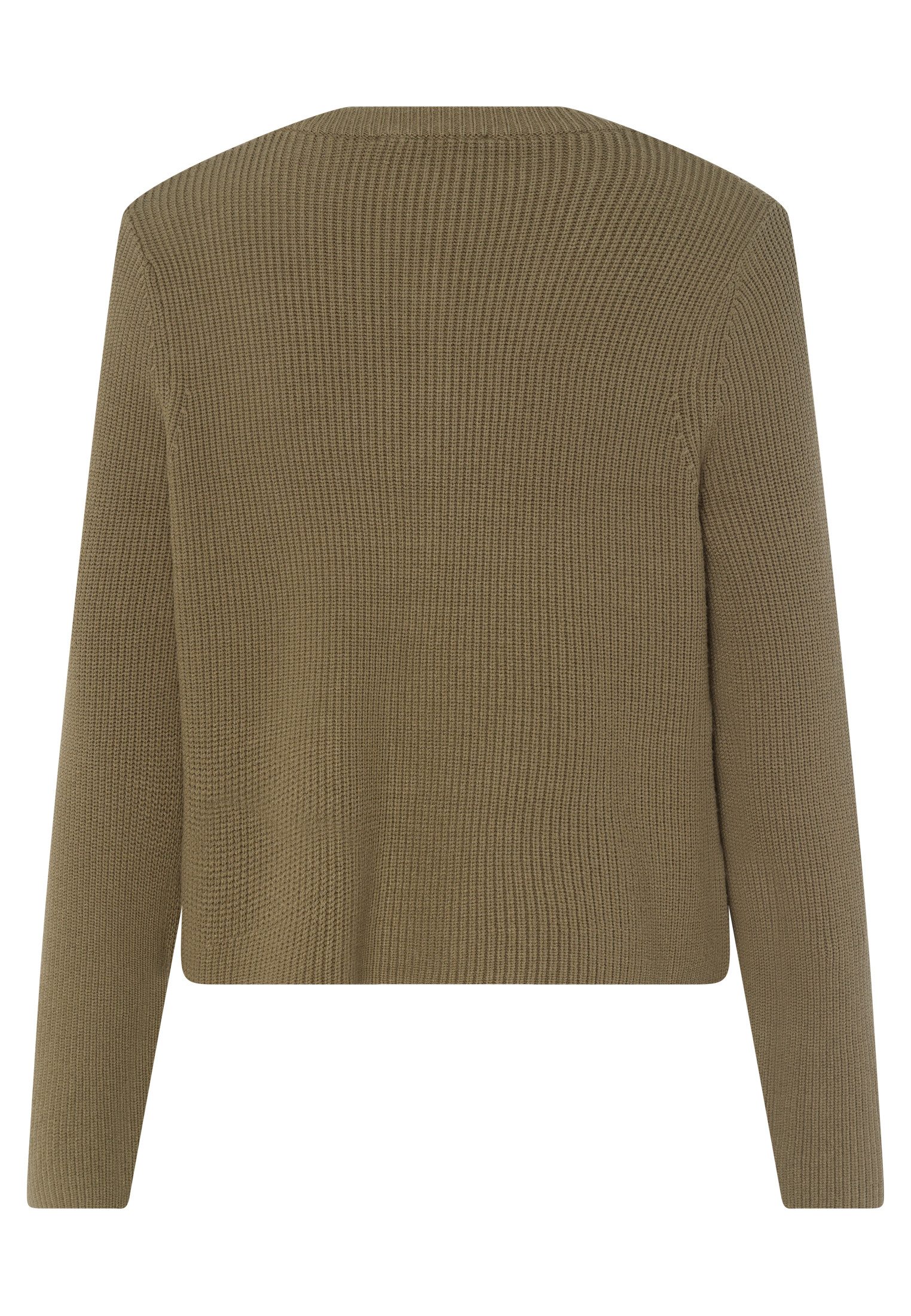 MARC AUREL Strickjacke mit Satin-Taschen