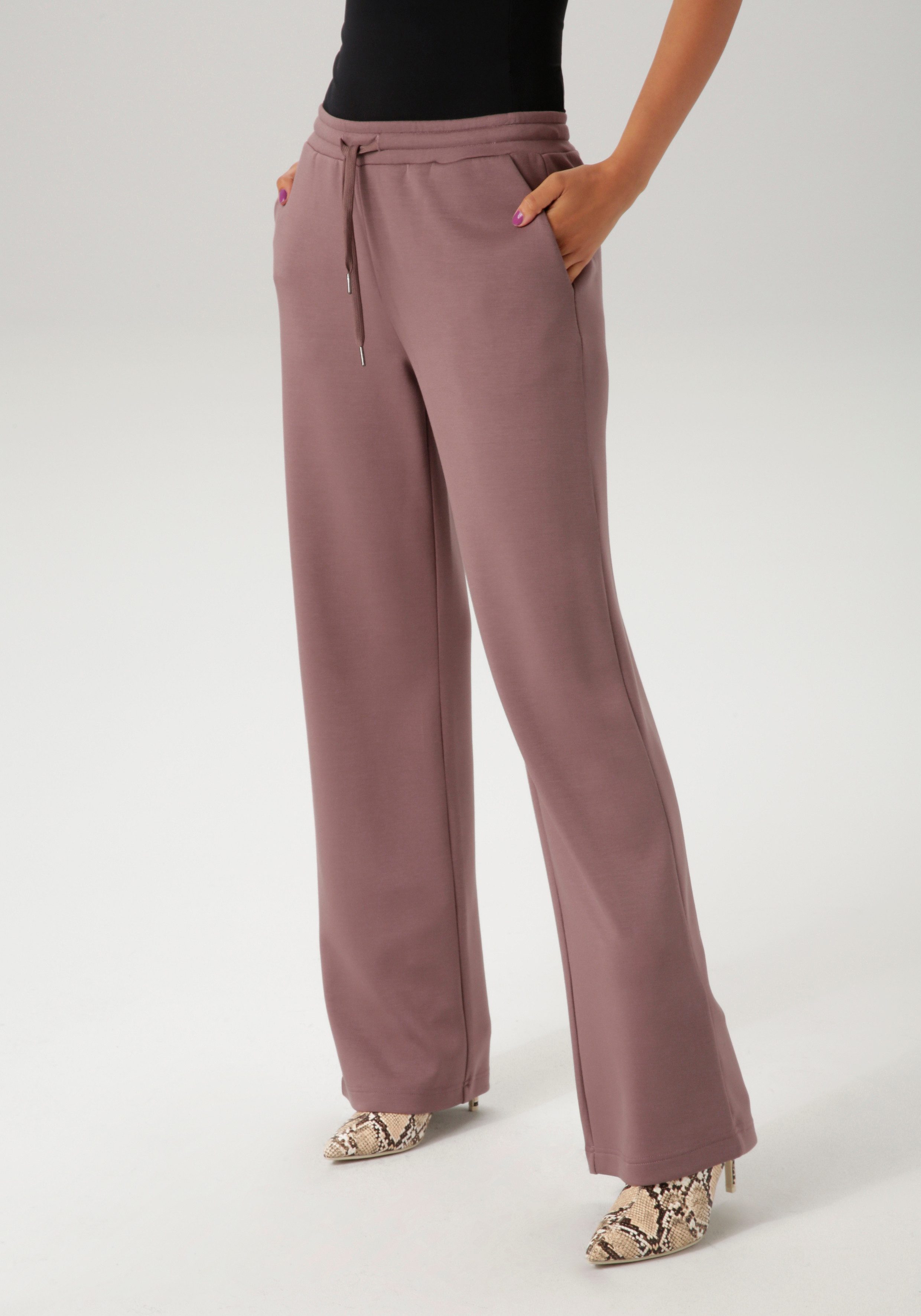 Aniston CASUAL Jogginghose aus super weicher, elastischer Jersey-Qualität günstig online kaufen