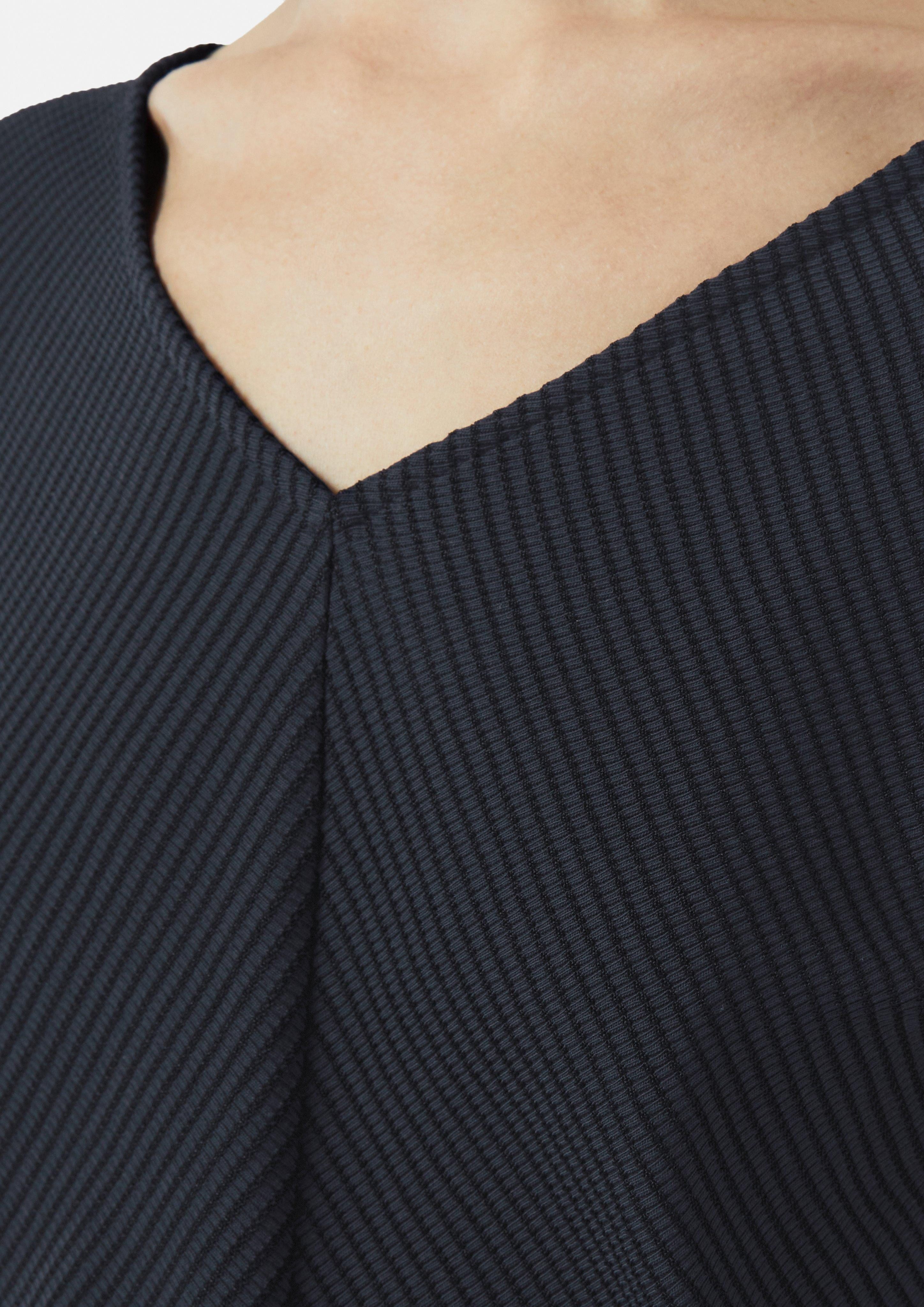 Comma Kurzarmshirt Relaxed-Fit-Shirt mit Struktur und günstig online kaufen