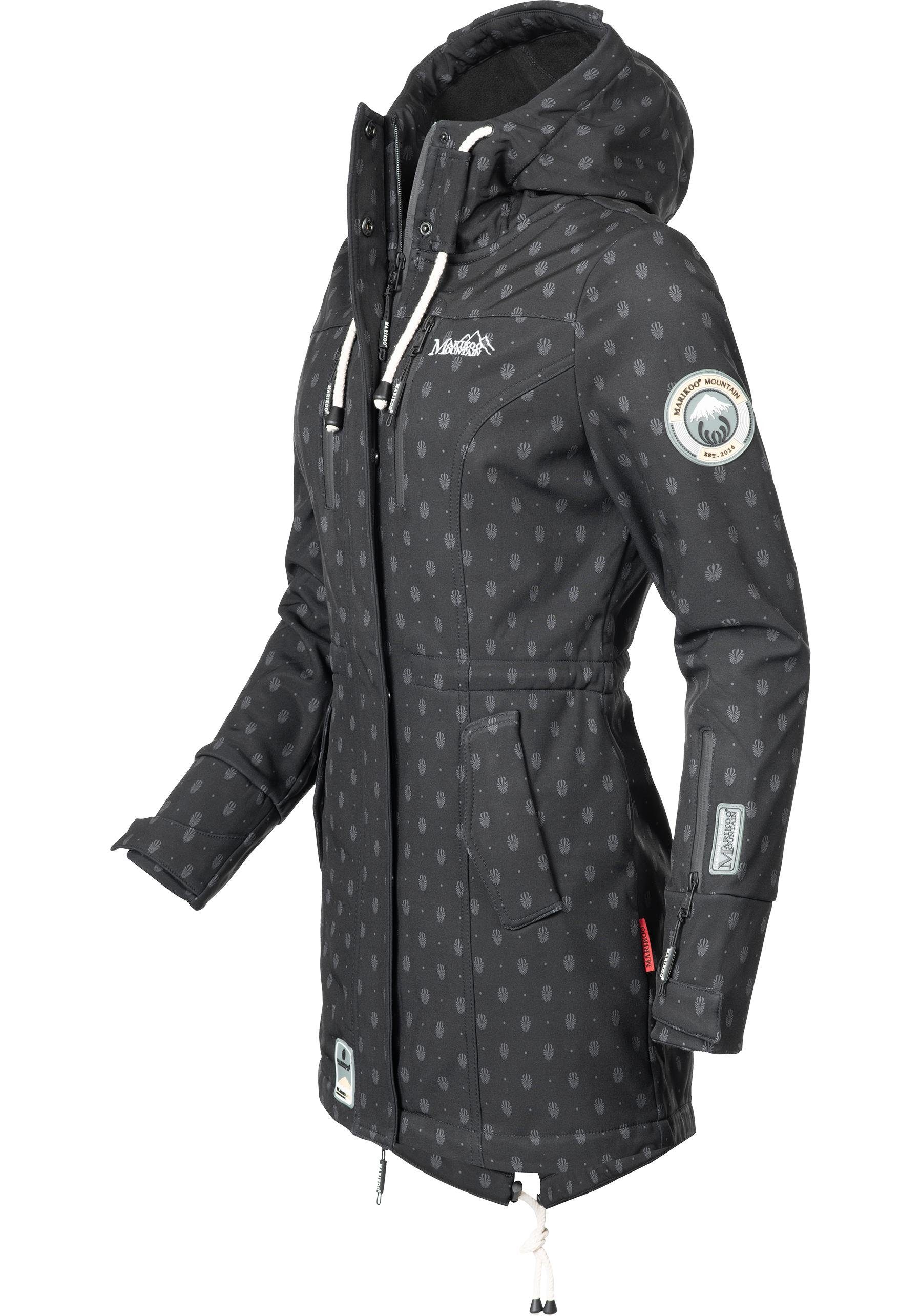 Marikoo Funktionsmantel Zimtzicke Softshell Parka mit Kapuze