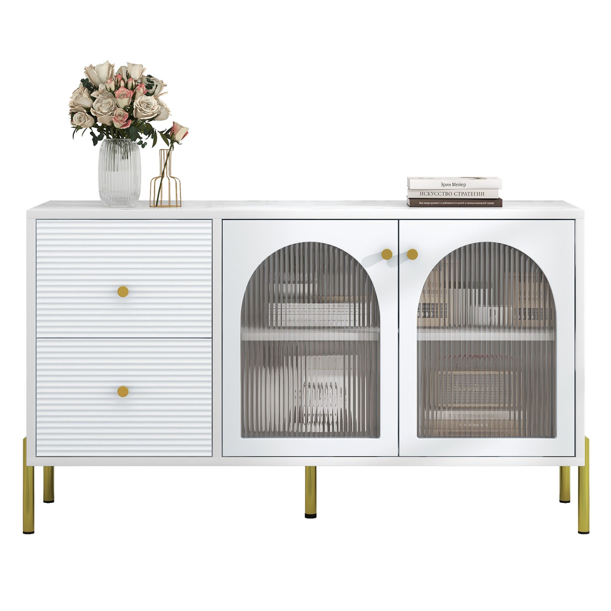Merax Sideboard mit 2 Schubladen und günstig online kaufen