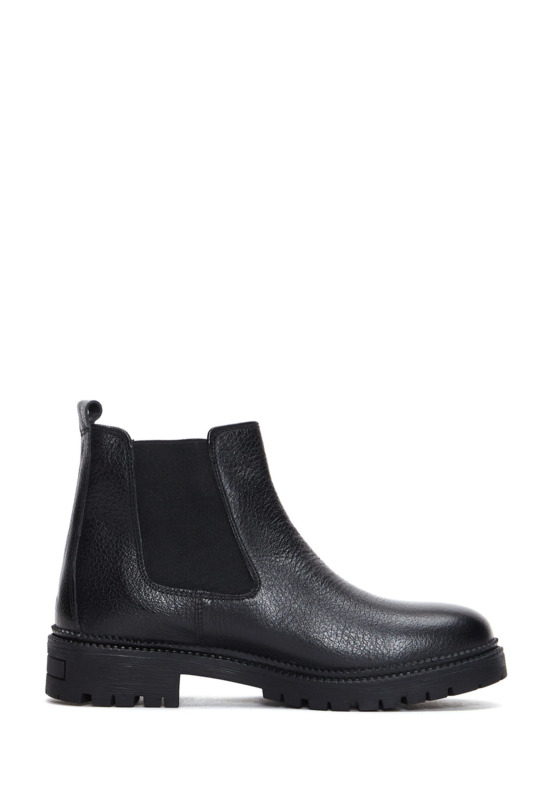 Derimod Chelsea-Stiefel aus Leder Chelseaboots Leder-Textil-Futter, Thermosohle, Absatz 2,5 cm
