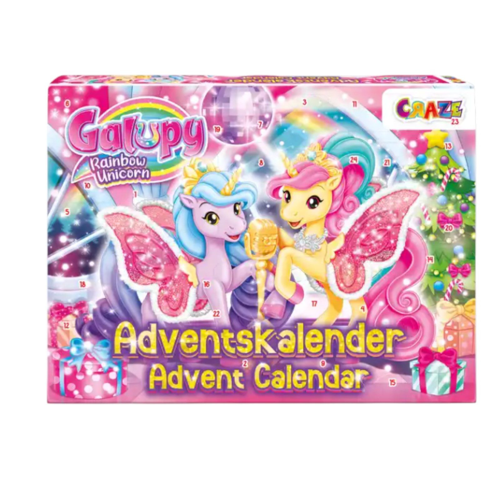 CRAZE Календарі Galupy Rainbow Unicorn Календарі 2025 (24-tlg)