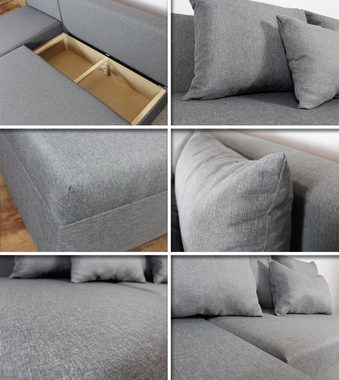 Sofnet Ecksofa Pono, mit Schlaffunktion und Bettkasten, L-Form Couch, Schlafsofa, Ottomane Universal