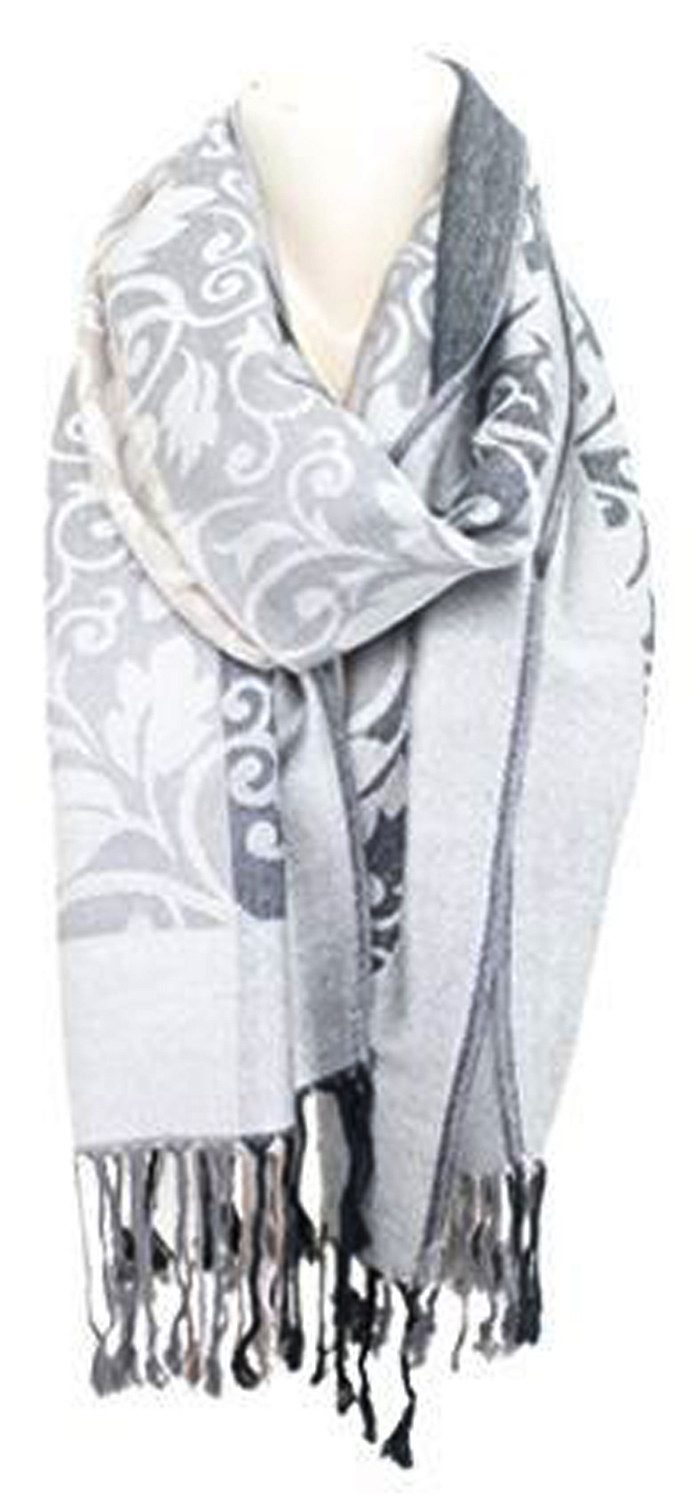chic4home Schal Dreamy Flair, (1-St. 1-teilig), Damen Schal Stola eleganter Longschal florale Motive