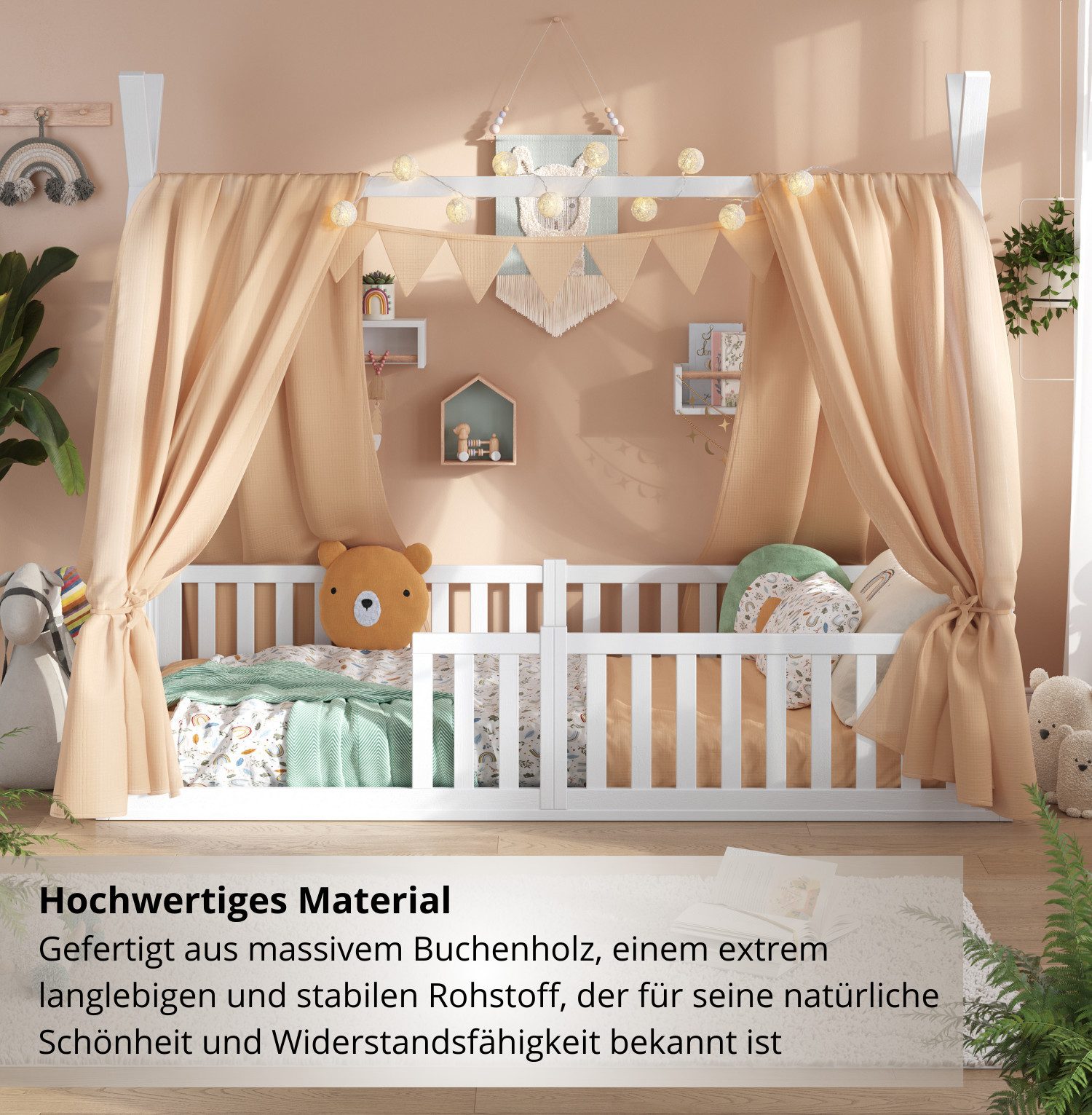 Alavya Home® Kinderbett Bodenbett SKY SET günstig online kaufen