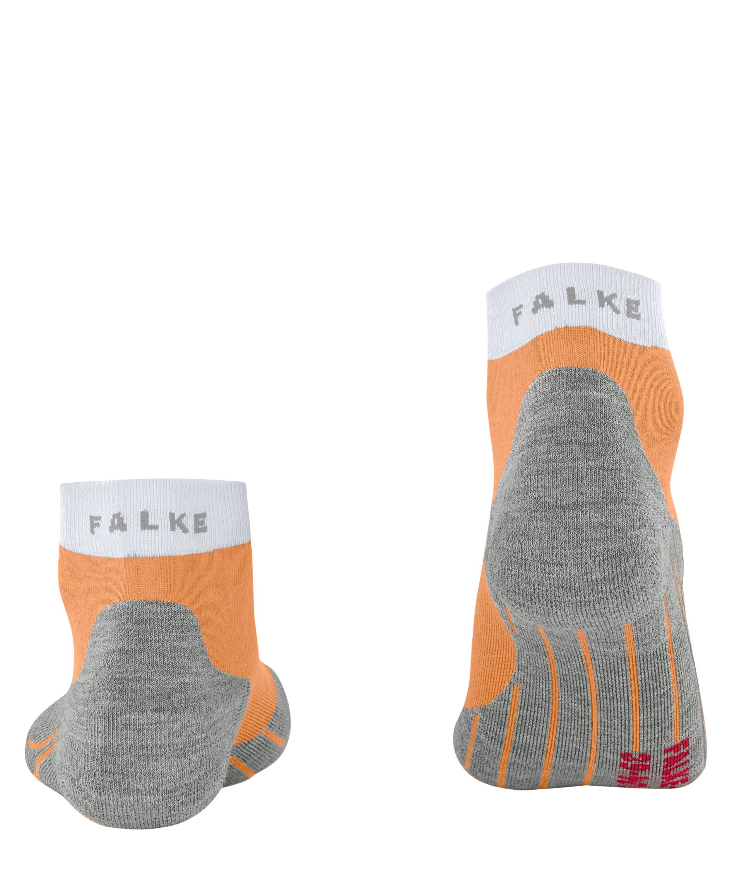 FALKE mittlerer (1-Paar) mit Laufsocken RU4 orangette Laufsocke leichte (8155) Short Polsterung Endurance