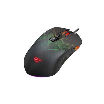 Havit Gaming Maus RGB-Hintergrundbeleuchtung 800-4800 DPI Schwarz Gaming-Maus