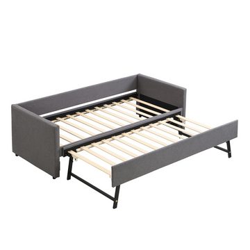 OKWISH Daybett Schlafsofa Tagesbett, mit klappbaren und hochklappbaren Metallbeinen, 90*200 cm