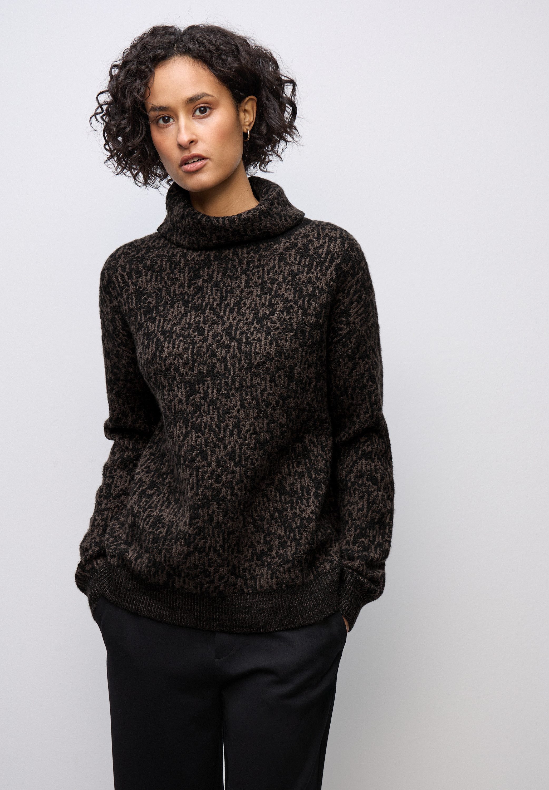 STREET ONE Rollkragenpullover im angenehmen Materialmix günstig online kaufen