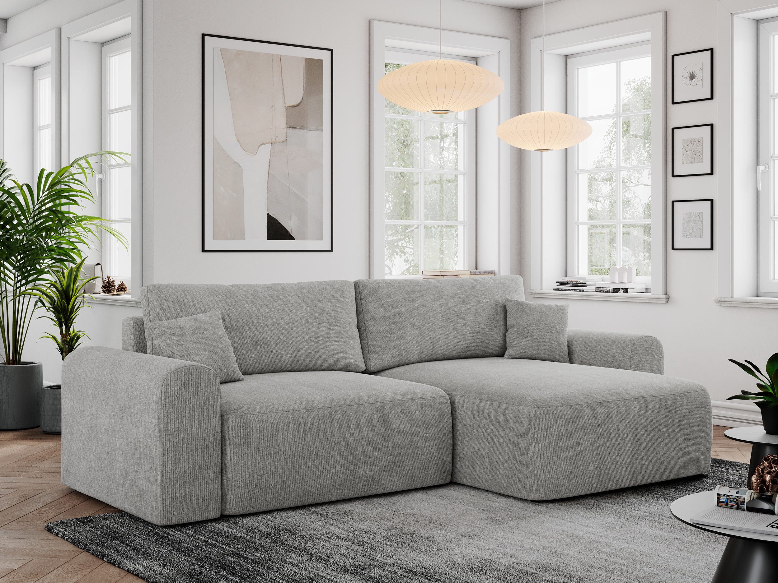MKS MÖBEL Ecksofa NELSON, Set, Wellenfedern, günstig online kaufen